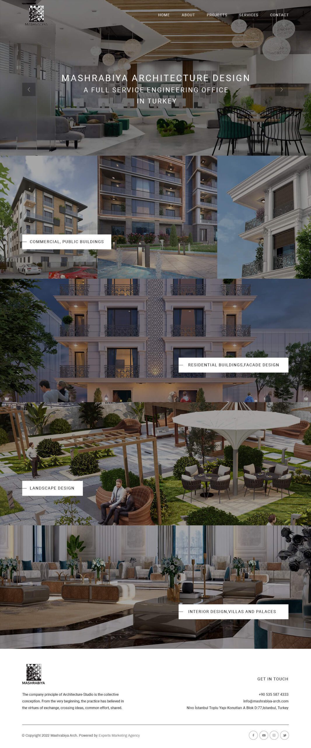 تصميم موقع الكتروني